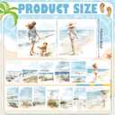 Harloon 15 Sheets Watercolor Summer Beach Rub on Transfers Crafts Beach Window Stickers Rub on Decals for Scrapbook DIY Wood Fabric Journal Dairy Envelope Crafts