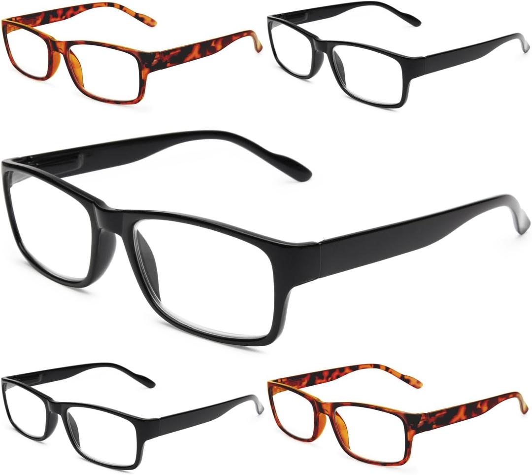Gaoye Reading Glasses Men/Women, Eyeglasses, Blue Light Readers for Men/Women, Computer Eye Glasses, Cheaters (B2 Turtle Mix)