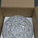 DAKASON LED Ceiling Light Fixture Flush Mount, Crystal Chandelier Modern Ceiling Light for Kitchen, Hallway, Living Room, Foyer, Closet, 12In 15W 1640LM, 3/4/5000K CCT Selectable, Dimmable