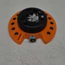 Dramm 15022 ColorStorm 9-Pattern Premium Turret Sprinkler with Heavy-D, Orange