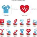JOPARY Nurses Week 2025 Decorations, Nurses Day Party Supplies with Thank You Nurses Banner, Cake Toppers Set, Balloons for Happy Nurse Week Appreciation Gifts Party Events