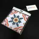 Spanish Portuguese Azulejo Style Peel and Stick Backsplash Tile Stickers Set of 16 pcs(3.9_10)