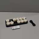 SoulBay Flameless Candles with Remote Control Timer & Charging Base, 12pcs USB Rechargeable Battery LED Tea Lights Candles Small Votive for Lantern Pool Mantle Weddings Emergency Christmas Decorative