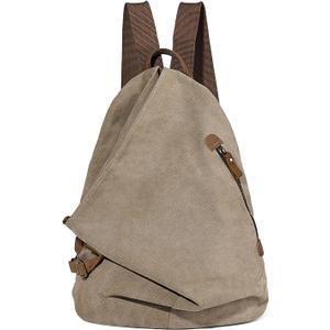 KL928 Canvas Vintage Backpack Large Casual Daypack Outdoor Travel Rucksack Hiking Backpacks for Men Women