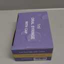 50 Pcs 1ml Syringes with Caps Oral Dispenser Individually Sterile Warpped for Medicine Dropper, Colostrum Collect Feeding Pets, Liquid