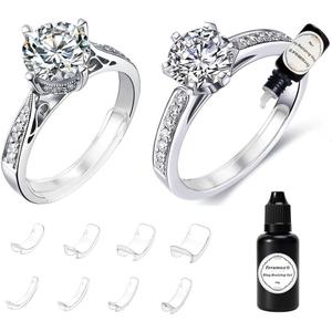 Invisible Ring Size Adjuster for Loose Rings Ring Adjuster Fit Any Ring Resizing Gel with UV Light Ring Snuggie Filler