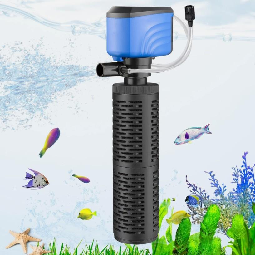 Aquarium Filter, 50-150 Gallon Fish Tank Filter, 450GPH Internal Turtle Tank