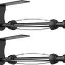 SetSail Paper Towel Holder Under Cabinet Easy Tear Wall Mount Self-Adhesive or Drilled for Kitchen Bathroom Black 2 Packs