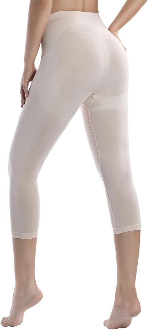 +MD Womens Shapewear Legging High Waist Thigh Slimmer Tummy Control Panties Body Shaper Butt Lift (Medium-Large, Nude)