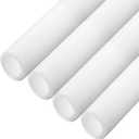 MECCANIXITY 4pcs Pipe Insulation Foam Tube Pipe Lagging 50mm(2 Inch) ID 70mm OD 3ft Freeze Protection for Copper Pipe, White