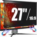 Magnetic Monitor Privacy Screen for 27 Inch Flat Computer 16:9 Aspect Ratio, 27in Removable Anti Glare Filter, Blue Light Blocking Privacy Shield Eye Comfort, Hanging Anti Spy Desktop PC Protector