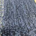 Kitinjoy Indoor Outdoor Door Mat, 30x17 Non-Slip Absorbent Dirt Trapper, Low-Profile Washable Inside Entrance Front Floor Mat, Sturdy Soft Entry Doormats for Entryway, Navy Blue