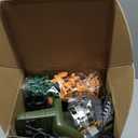 Military Helicopter Toys Set with Light - Friction Powered Transport Helicopter Toy with Army Tanks, Airplanes, Mini Cars - Army Toys Military Playset Christmas Birthday Party Gifts for Kids