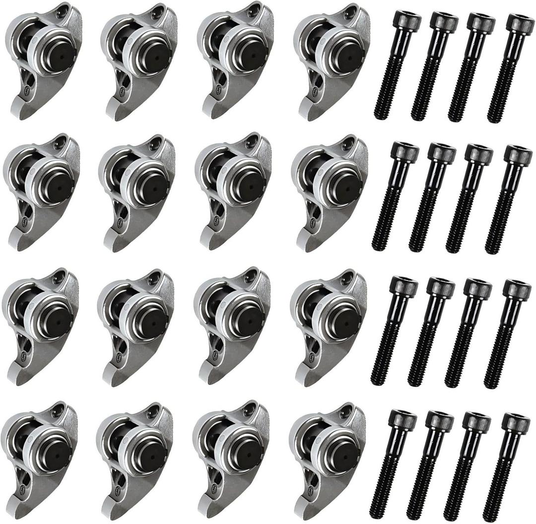 REVO Rocker Arms w/Bolts Kit For LS1/LS2/LS6/ LR4 Vortec 5300 LM7 L59 LM4 L33 for Cadillac Escalade for Chevy for GMC for Isuzu Ascender for Pontiac Firebird replace#10214664