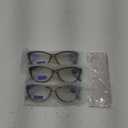 EYEURL 3 Pack Cat Eye Reading Glasses for Women Blue Light Blocking Readers Lightweight Spring Hinge Anti Eyestrain UV Fashion Eyeglasses +2.0