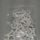 40PCS Pearl Rhinestone Letters Numbers Patches Self Adhesive Alphabet A-Z Glitter Number 0-9 Heart Pearls Repair Patch Stickers for DIY Clothing Bags Backpacks Crafts Decor (White with Silver Rhinestones)