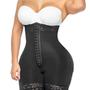 YIANNA Tummy Control Shapewear for Women Strapless Fajas Colombianas Body Shaper Shorts Butt Lifter with Zipper Crotch, 2XL