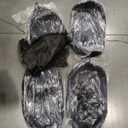 Dreizack Boat Fenders 4 Pack, Boat Bumpers for Docking with 4 Ropes, Inflatable Ribbed Marine Pontoon Boat Fender Bumper for Docks with 1 Storage Bag, 1 Air Pump and 4 Needles (8.5 inch, Navy)