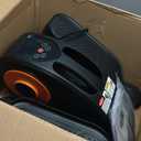 Under Desk Elliptical Machine, Electric Elliptical Leg Exerciser for Seniors Fully Assembled, Quiet & Portable Electric Seated Pedal Exerciser with Remote Control & 12 Adjustable Speeds (Small)