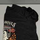 TIXOM Women's Fall Halloween Thanksgiving V Neck Shirt Holiday Funny Family Matching Graphic Tee Casual Autumn Tops M