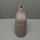 Contemporary Vessel for Room Decor Aesthetic|Decorative Black Gray Vase for Pampas Grass|Boho Vase for Coffee Table Centerpiece,Nightstand,Bookshelf,Minimalist Living Room,Bathroom Decor