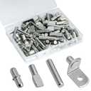 104Pcs Shelf Support Pegs Kit,Pins Kitchen Cabinet Shelf Holders Pegs Set,Bookshelf Pegs for Shelves,Bookshelf Pegs Shelf Supports Pins(4 Styles)