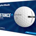 TaylorMade Distance+ Yellow Golf Balls (White)