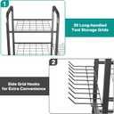 EVERHANGER Garden Tool Organizer and Storage, Yard Tool Stand Garage Tool Organization, Yard Tool Racks for Indoor/Outdoor Use