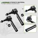 SCITOO 6pcs Suspension Kit 2 Sway Bar Links 2 Outer 2 Inner Tie Rod Ends for Cadillac Escalade EXT for Chevrolet Avalanche 1500 02-06 Silverado 1500 for GMC Sierra 1500 99-06 Tahoe Yukon 01-06 4WD