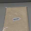 Wolkemer Oval Tablecloth 60 x 84 Inch Washable Fabric Table Cloth Solid Beige Table Cover for Dining Wedding Party Banquet Tabletop Decoration