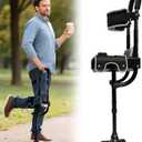 Hands Free Knee Crutch - Comfortable Peg Leg Alternative for Foot & Leg Injuries Adjustable Safety Kneepad Support for Left/ Right Leg, Non-Slip Design for Ankle Surgery Recovery & Mobility Aid