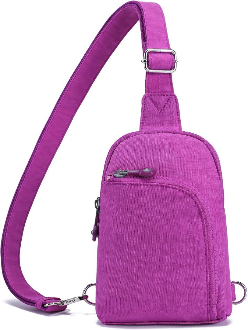 RFID Crossbody Bags for Women Travel Small Sling Bag Leather Cross Body Bag Fanny Packs Backpack Womens Gifts Unique(Nylon)
