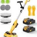 6000mAh Battery Cordless Electric Mop M3, 800RPM Electric Power Scrubber & Mops for Floor Cleaning, Automatic Spin Mops with Smart Display,Rotating Mop with LED Light & Water Spray