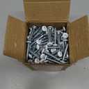 8x1 pan Head Metal rv Screws - Polar White self Drilling Screws Trailer Deck scre-ws - Square Drive Self Tap Drill Scre-ws (250 Pack)