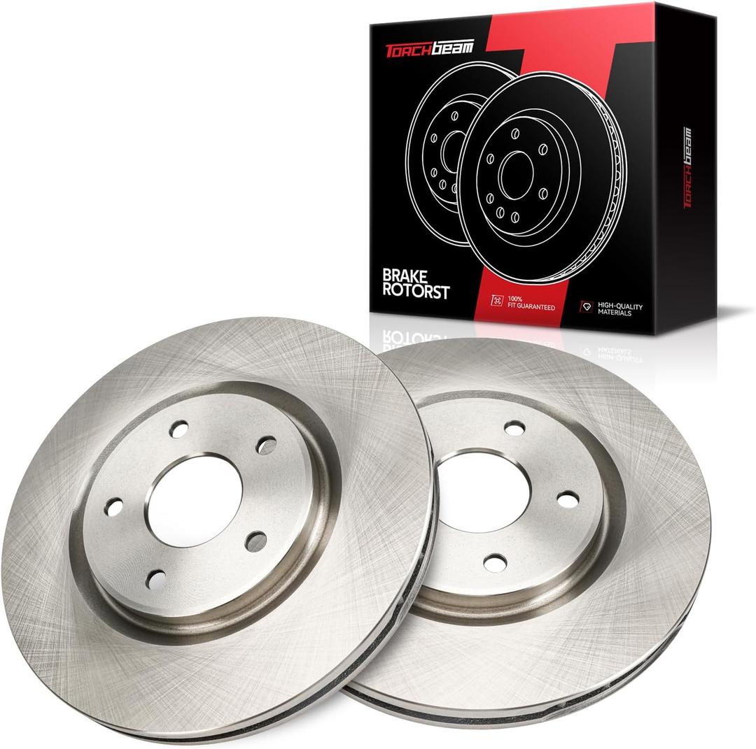 Torchbeam 330mm Front Brake Rotors - Brake Kit for Dodge 2012-2020 Grand Caravan, 2012-2020 Journey, Chrysler 2012-2016 Town & Country, 2017-2019 Pacifica, 2020-2023 Pacifica 3.6L, 2020-2022 Voyager