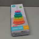 JUXUE Baby Spinning Stacking Toys for Toddlers 1-3, Rainbow Ring Stacker Montessori Toys for Babies 6-12 Months, 1 2 3 One Year Old Girl Boy Christmas Birthday Gifts, Autism Sensory Learning Toy