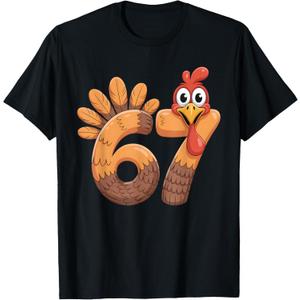 67 Thanksgiving Funny Turkey Thanksgiving 67 Turkey T-Shirt L