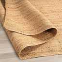 GRUHUM Jute Area Rug 8'x10'ft Natural Fiber Handwoven Solid Braided Farmhouse Rug Boho Reversible Durable Rustic Eco Friendly Large Carpet, Living Room Bedroom Dining Room Hallways Kitchen Entryway