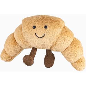 WqWqian Croissant Plush Toy - Soft Stuffed Croissant Gift, 14 inch Cute Food Stuffed Animals Pillow for Kids & Adults