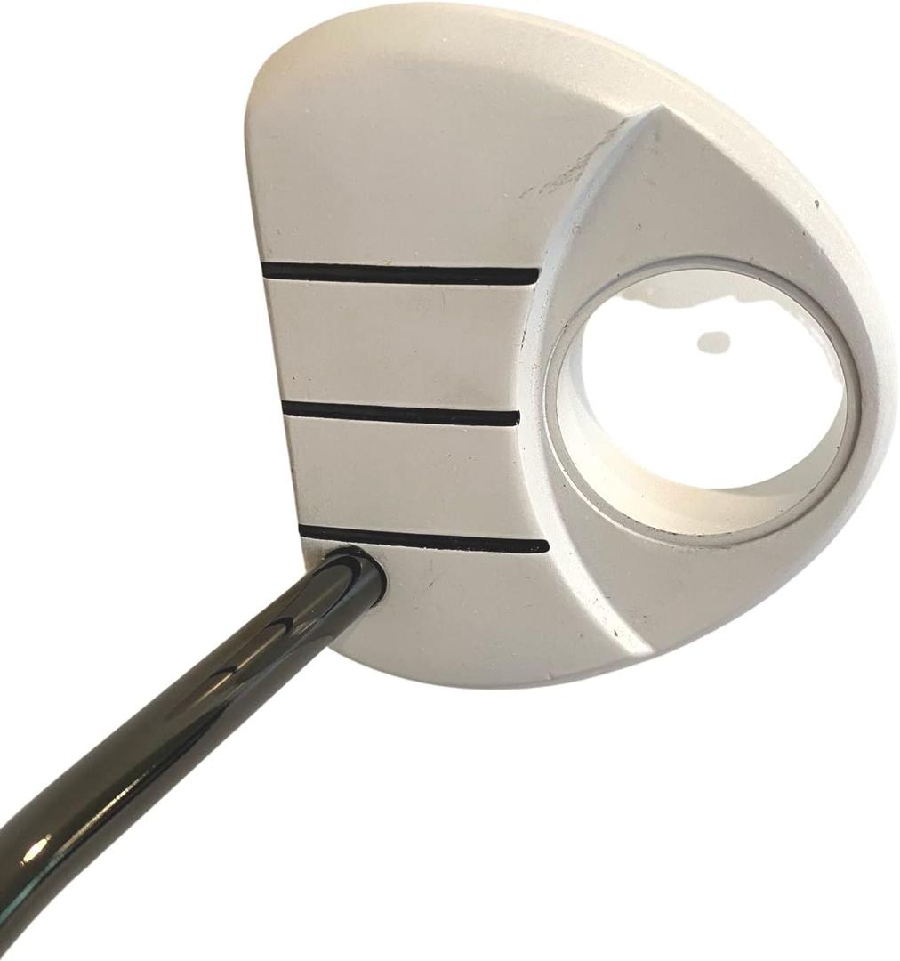 TaylorMade Corza Ghost Putters, 35" Black Steel Heel Single Bend Shaft White and Red SS Mid Slim 2.0R Grip Club