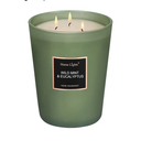 HomeLights Scented Candles - Large Jar Aromatherapy, Natural Soy Wax, 130 Hour Long Burning, Wild Mint & Eucalyptus