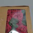 Ling's moment Artificial Flowers 25Pcs Hot Pink Roses Decor w/Stems,3" Real Touch DIY Foam Floral for Wedding Bouquet/Centerpieces, Outdoors Party Backdrop, Room/Table, and Garden/Pot Decorations