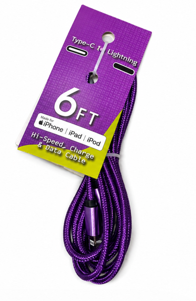 6 Ft, Phone Charger, Type C
