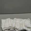 MIULEE Linen Textured Small Kitchen Window Curtains Over Sink, Semi Sheer Farmhouse Cafe Curtain 36 Inch Long Short Back Tab Half Window Curtains for Bathroom Basement 2 Panels Beige