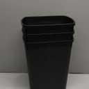 CEROELDA 3 Pack Slim Bathroom  Can, 10L/2.6 Gal with Press Top and Pop-up Lid, Plastic Wastebasket for Toilet, Office, Bedroom (Black)