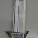 LazBlinds No Tools No Drill 1" Vinyl Mini Blinds, Cordless Blinds for Windows, Light Filtering Horizontal Window Blinds & Shades, 35 1/2" W x 64" H, White