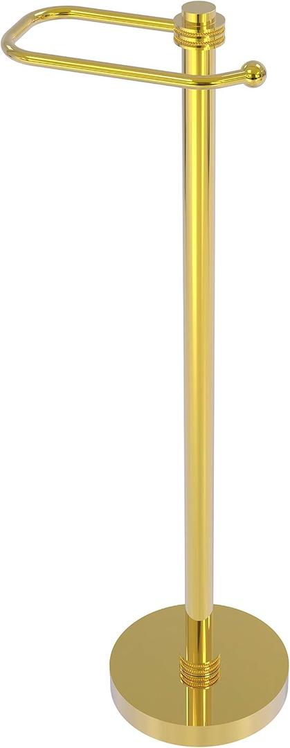 Allied Brass TS-25ED-PB European Style Toilet Tissue Stand, Polished Brass