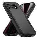 Warsia for Pixel 9a Case, with HD Screen Protector [Military Grade Drop Tested] Heavy-Duty Tough Rugged Shockproof Protective Case for Pixel 9a, Pink