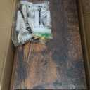 upsimples Floating Shelves for Wall, Wall Shelves for Decor Storage Set of 6, Wall Mounted Wood Shelf for Bedroom, Living Room, Bathroom, Kitchen, Picture Ledge Shelf, Brown