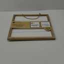 Hampton Art Rustic Shiplap Frame – 16" x 16", White – Easy to Decorate, Paint, Embellish, or Stencil – Includes Jute Rope for Hanging